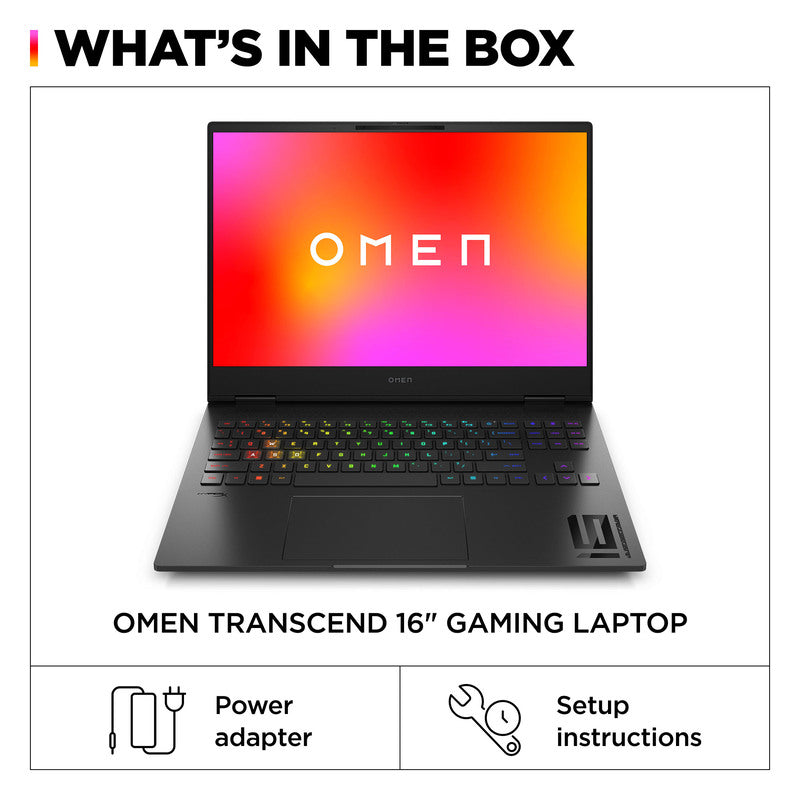 OMEN Transcend Laptop 16-u1047nr 16", Windows 11 Home,  Intel® Core™ i7, 32GB RAM, 1TB SSD, NVIDIA® GeForce RTX™ 4070, WQXGA, Shadow black - Image 18