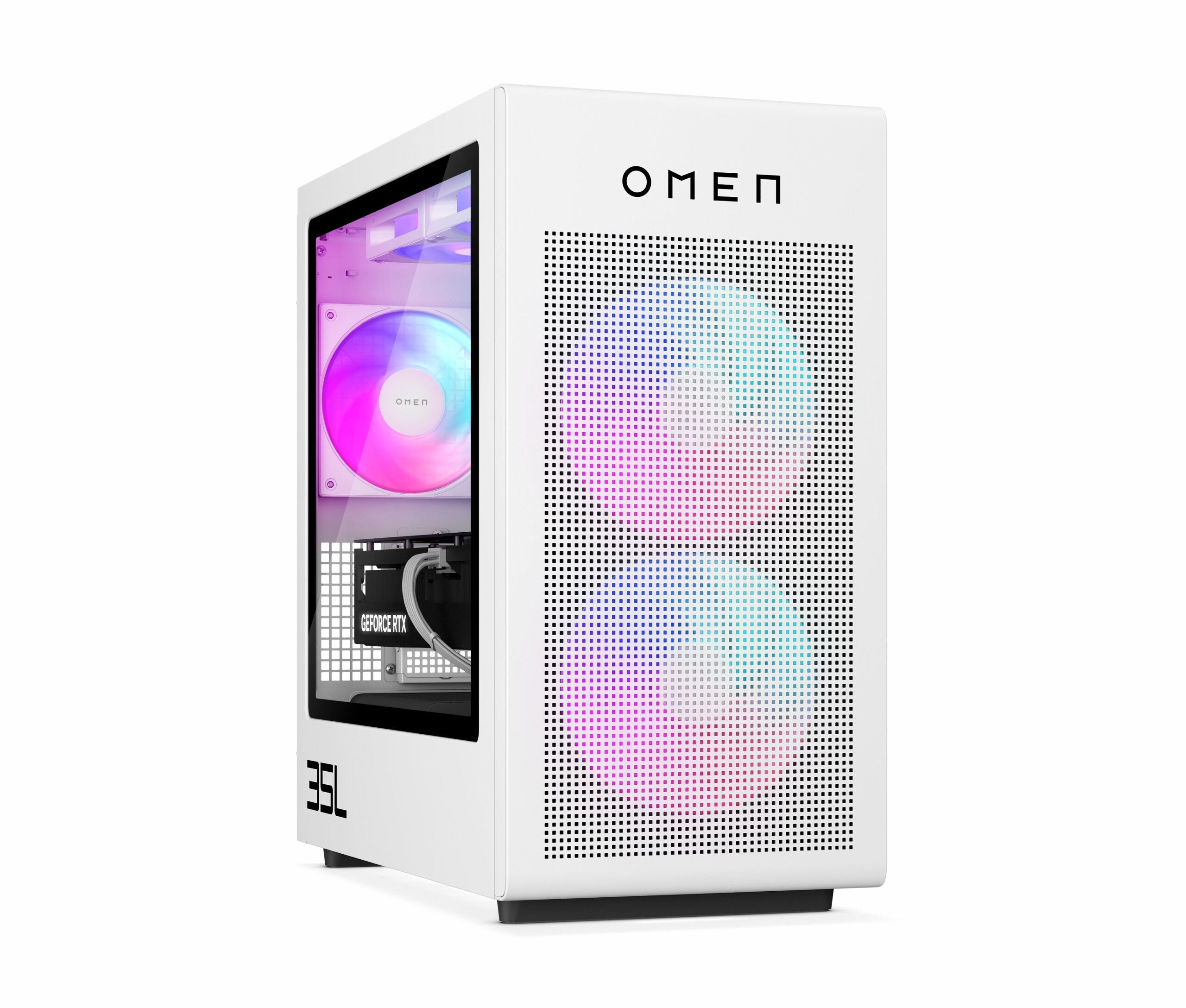 OMEN 35L Gaming Desktop GT16-0077m PC, Windows 11 Home, AMD Ryzen™ 5, 32GB RAM, 512GB SSD, NVIDIA® GeForce RTX™ 4070 SUPER, Ceramic white - Image 11
