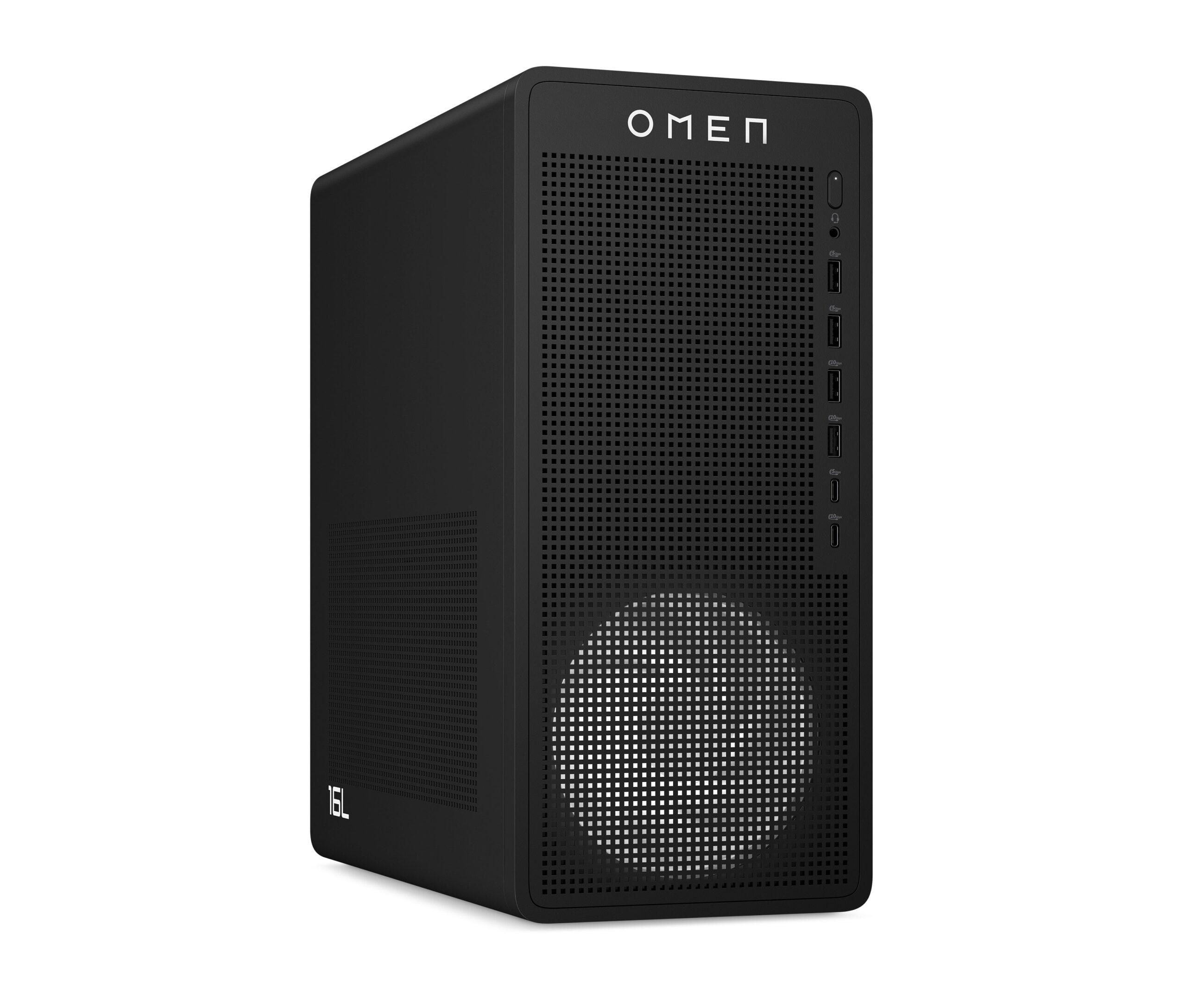 OMEN 16L Gaming Desktop TG03-0055m PC, Windows 11 Home, AMD Ryzen™ 5, 16GB RAM, 512GB SSD, AMD Radeon™ RX 7600, Black - Image 3