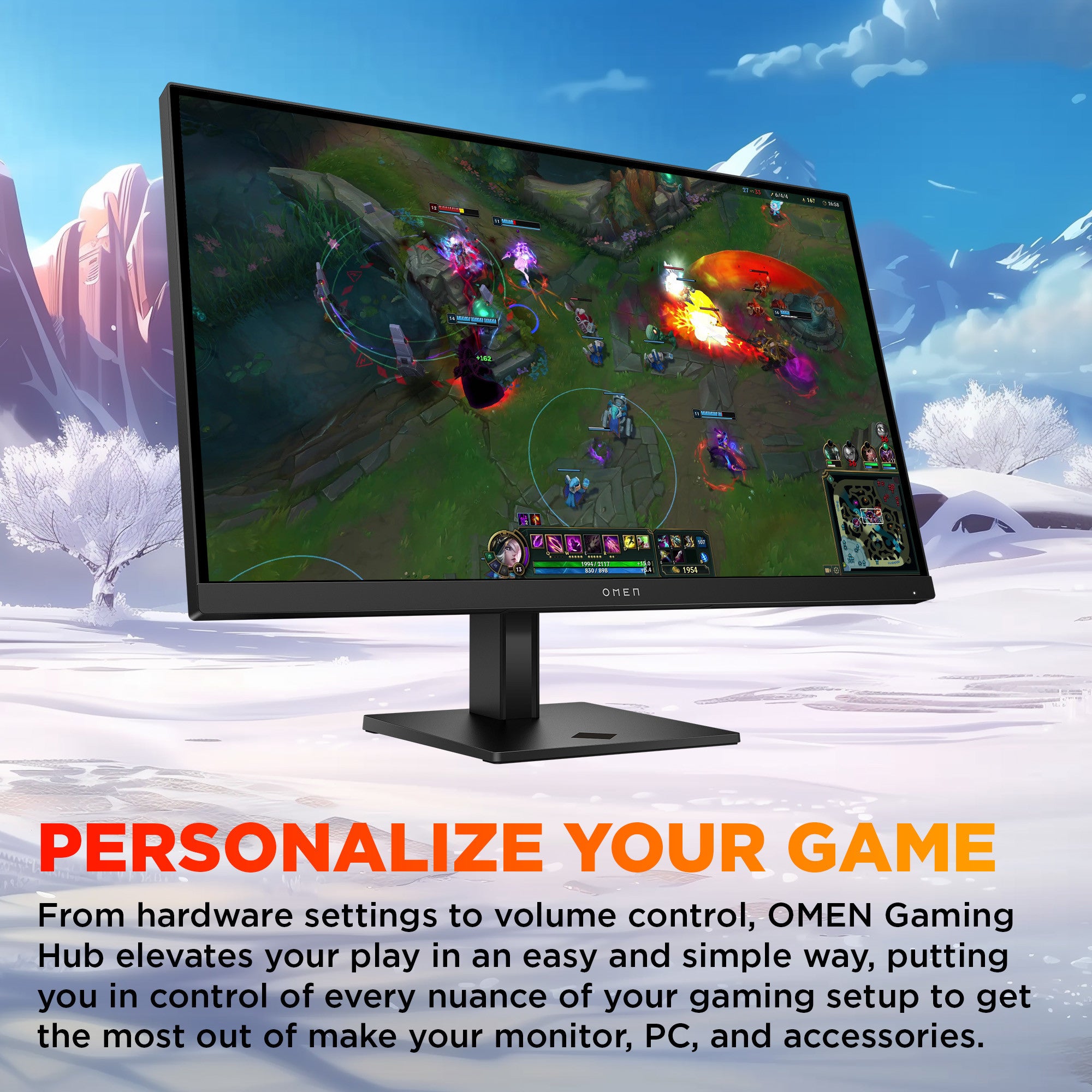 OMEN 27 inch QHD 180Hz Gaming Monitor - OMEN 27q G2 - Image 7