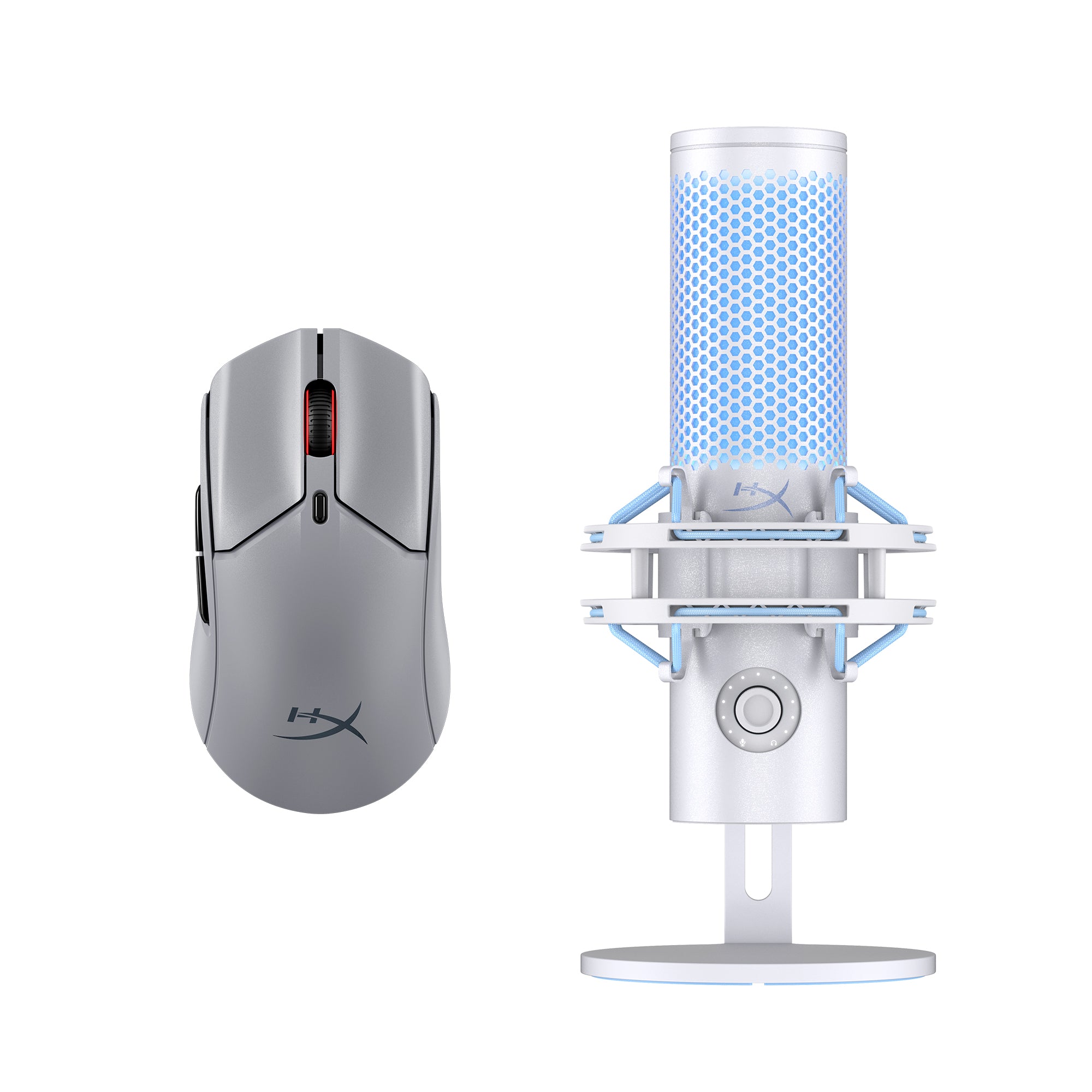 HyperX Bundle - QuadCast 2 Microphone, Pulsefire Haste 2 Pro Wireless Mouse - Image 2