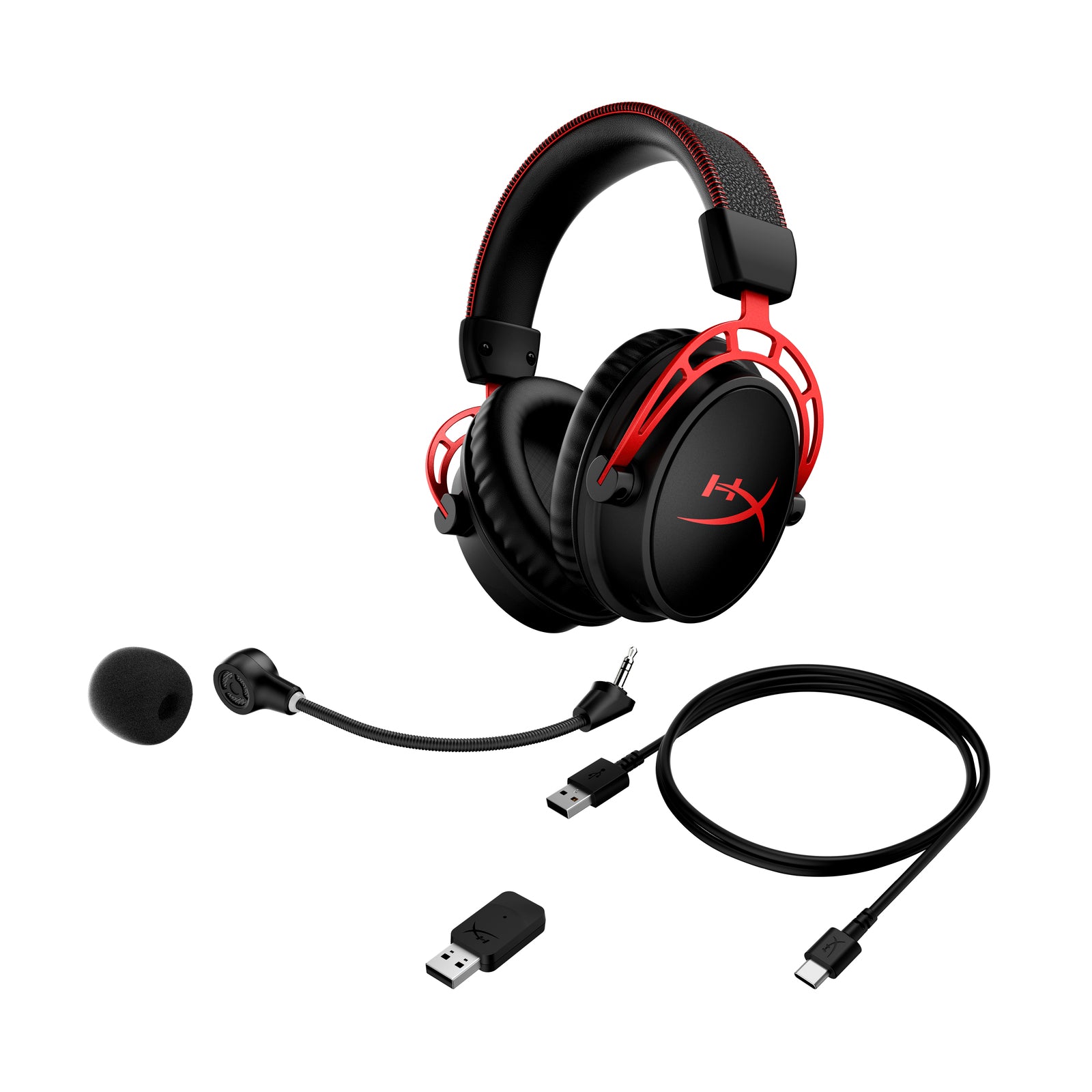 HyperX Bundle - Cloud Alpha Wireless Headset, Rubber Keycaps (Blue) - Image 2