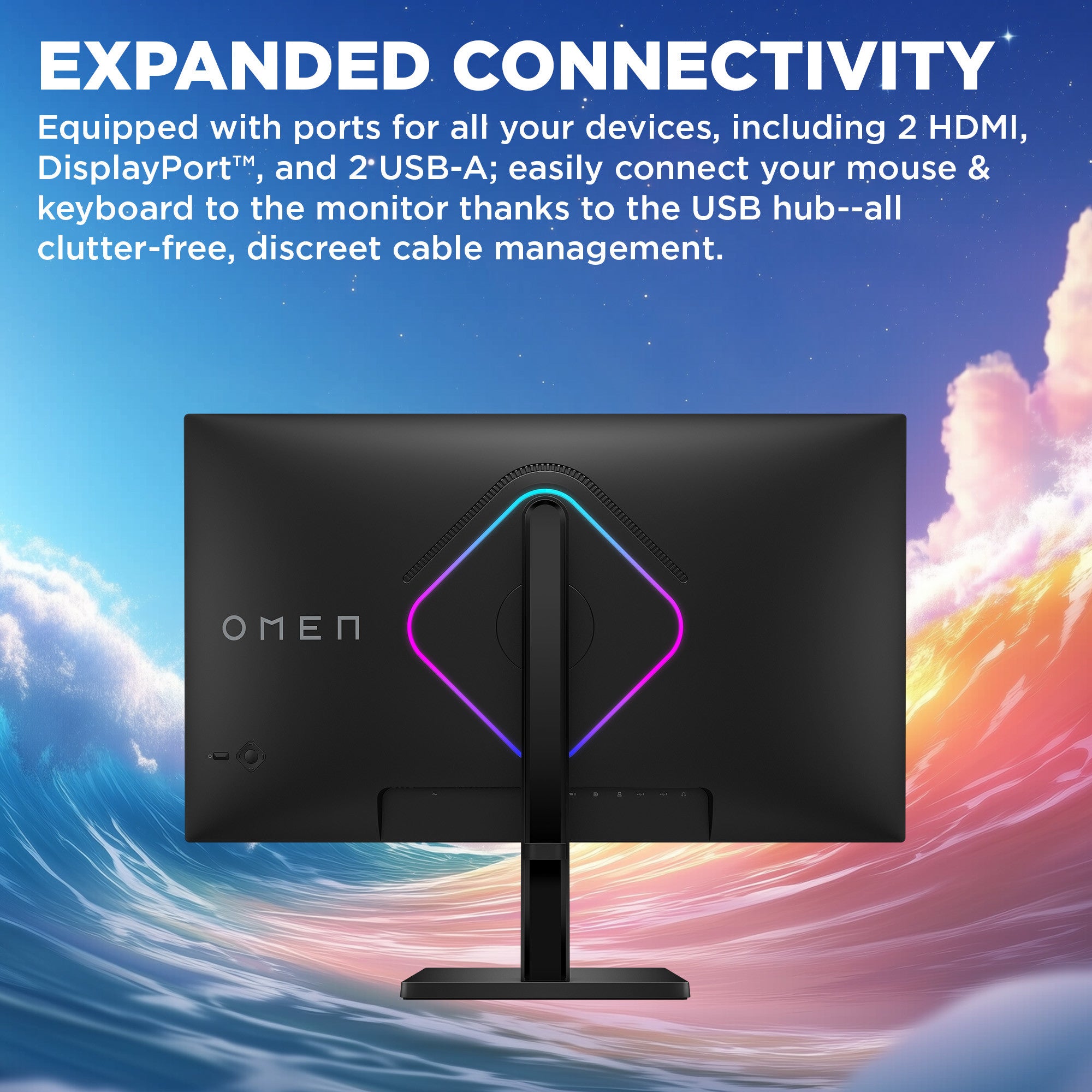 OMEN 27 inch QHD 280Hz Gaming Monitor - OMEN 27qs G2 - Image 5