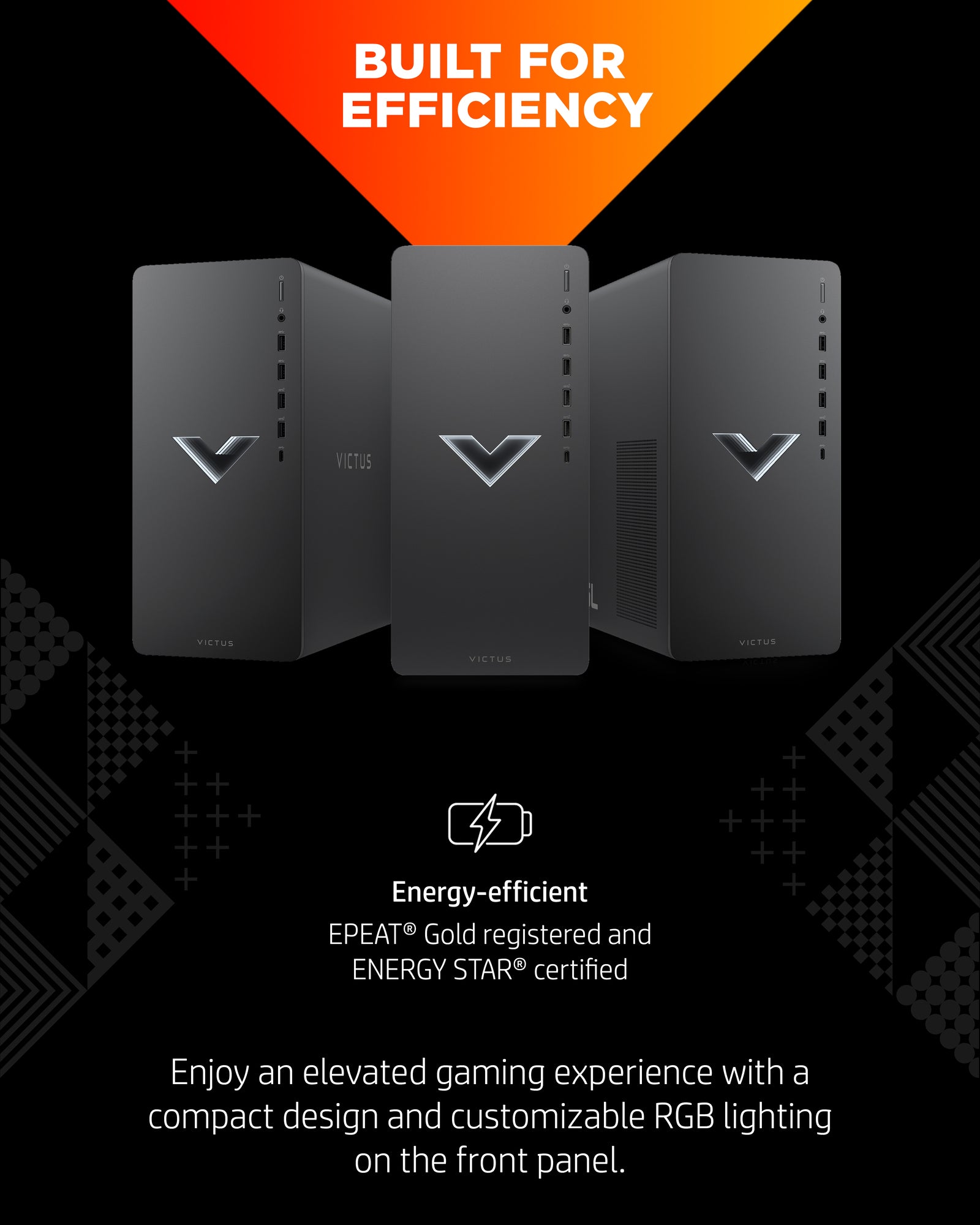 Victus by HP 15L Gaming Desktop TG02-0025m, Windows 11 Home, AMD Ryzen™ 5, 16GB RAM, 512GB SSD, AMD Radeon™ RX 6400, Mica silver - Image 5
